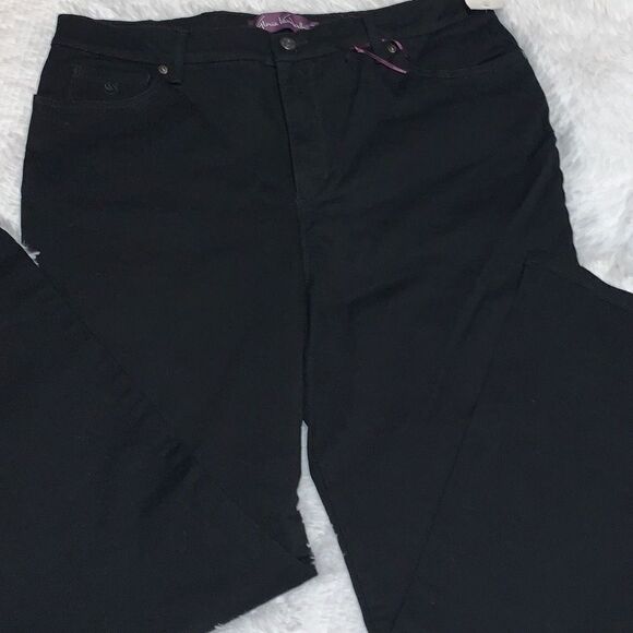 Gloria Vanderbilt Black Classic Stretch Amanda Jeans 16P - Picture 9 of 16